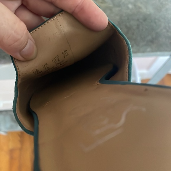 Franco Sarto Teal Suede Flats - Picture 9 of 10